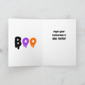 Gold Happy Halloween Card Karte (Innenseite)