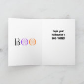 Gold Happy Halloween Card Karte (Innenseite)