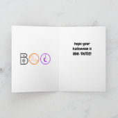 Gold Happy Halloween Card Karte (Innenseite)