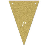 Gold Happy Jubiläum Wimpelkette (Dritte Fahne)