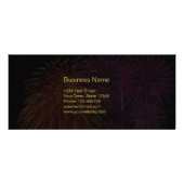 Gold Happy New Year 2025 Fireworks Discount Card Werbekarte (Hinten)