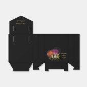 Gold Happy New Year 2026 Fireworks Gift Geschenkschachtel (Ungefaltet)