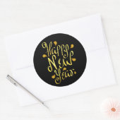 Gold Happy New Year Sticker (Umschlag)