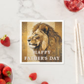 Gold Happy Vathers Day Serviette (Beispiel)