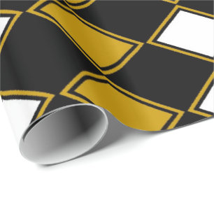 Gold Harlekin Geschenkpapier