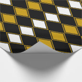 Gold Harlequin Geschenkpapier (Ecke)