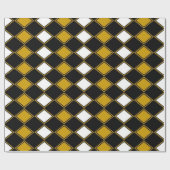 Gold Harlequin Geschenkpapier (Flach)