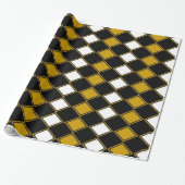Gold Harlequin Geschenkpapier (Ungerollt)
