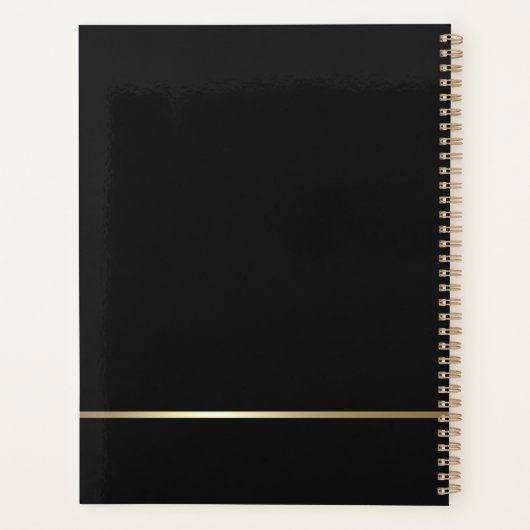 Gold Harp Elegant Music 2026 Jährlicher Planer (Rückseite)