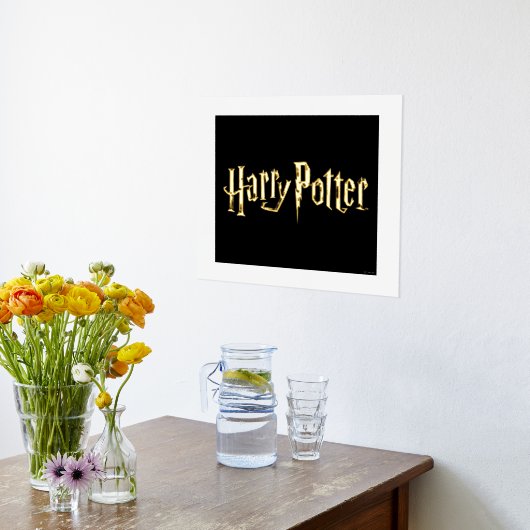 Gold Harry Potter Logo Foliendrucke (Ablage(Küche))