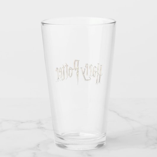 Gold Harry Potter Logo Glas (Rückseite)