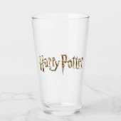 Gold Harry Potter Logo Glas (Vorderseite)