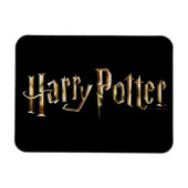 Gold Harry Potter Logo Magnet (Horizontal)