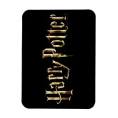Gold Harry Potter Logo Magnet (Vertikal)