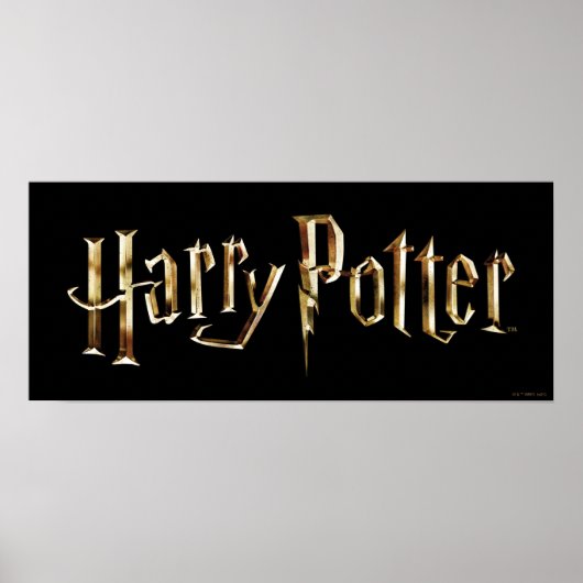 Gold Harry Potter Logo Poster (Vorne)