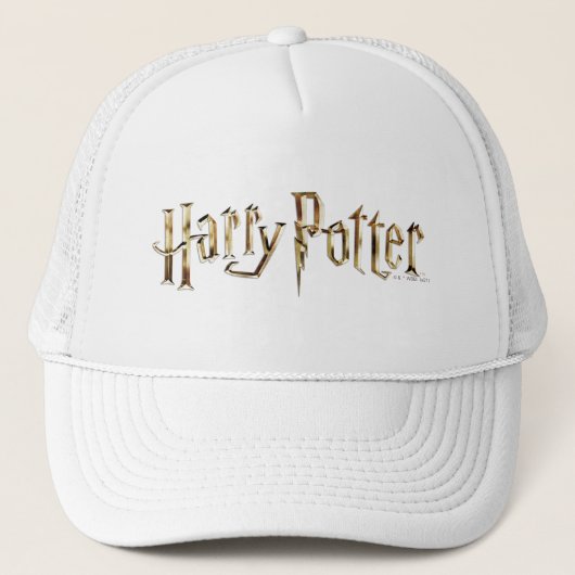 Gold Harry Potter Logo Truckerkappe (Vorderseite)