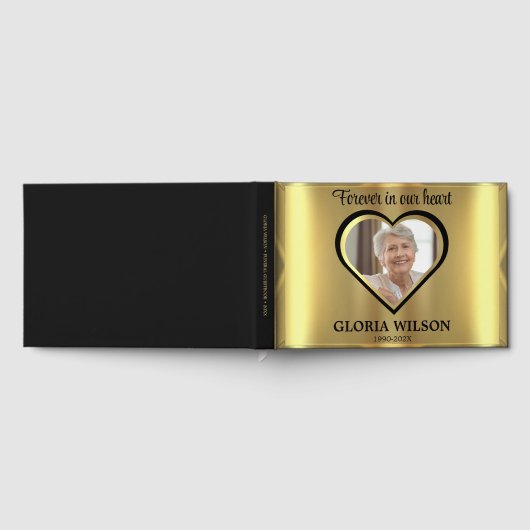 Gold hat sich für immer in unserem Herzen beerdigt Gästebuch (Voll)