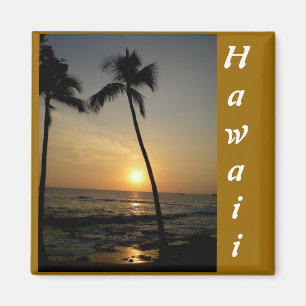 Gold Hawaiian Sunset Magnet