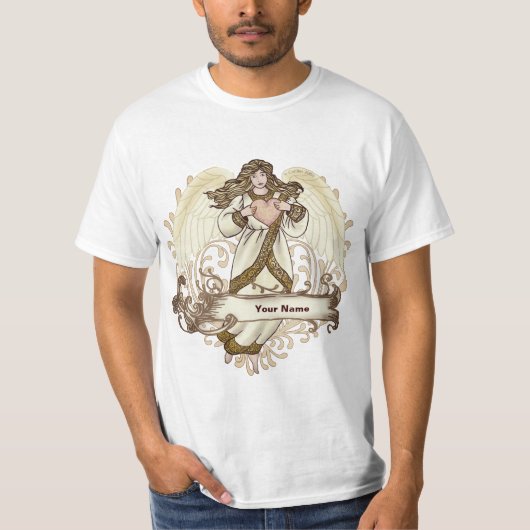Gold Heart Angel T-Shirt (Vorderseite)