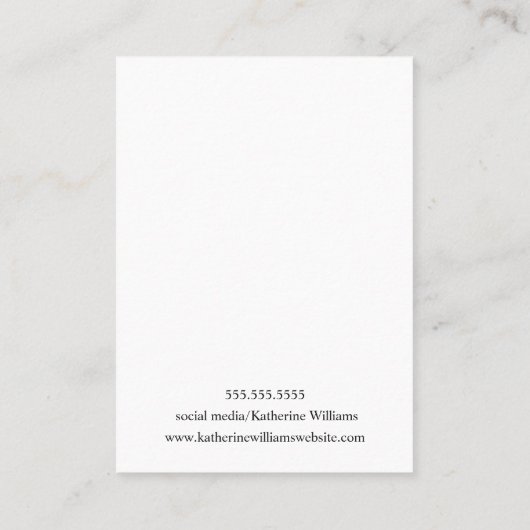 Gold Heart Confetti | Earring Display Card Visitenkarte (Rückseite)