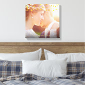 Gold Heart Confetti Hochzeitsfest Foto Leinwanddruck (Insitu (Schlafzimmer))