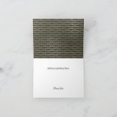 Gold Heart Dankeschön Karte (Innenseite)