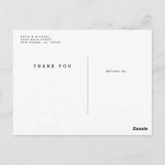 Gold Heart Dankeschön Karten (Rückseite)