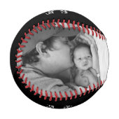 Gold Heart First Vathers Day BaseBall Keepake (Vorderseite Links)