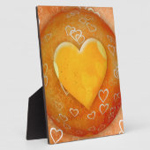 Gold Heart Fotoplatte (Seite)