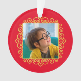 Gold Heart Frame Foto Personalisierte Geschenke We Ornament