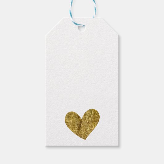 Gold Heart Geschenkanhänger (Vorderseite)