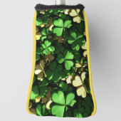 Gold Heart Kleeblatts Golf Headcover (Rotieren 90)