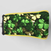 Gold Heart Kleeblatts Golf Headcover (Vorderseite)