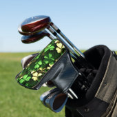 Gold Heart Kleeblatts Golf Headcover (In Situ)