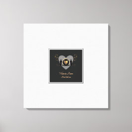 Gold Heart Male Wedding Alternative Gästebuch