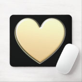 Gold Heart Mousepad (Mit Mouse)