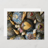 Gold Heart Rocks! von Julie Ann Stricklin Einladungspostkarte (Vorne/Hinten)