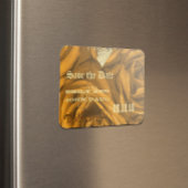 Gold Heart Rose & Buttterfliegen Save the Date Magnet