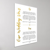 Gold Heart & Script Wedgeworben wahren Foliendrucke (Ablage )