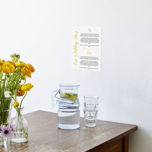 Gold Heart & Script Wedgeworben wahren Foliendrucke (Ablage(Küche))