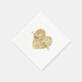 Gold Heart Serviette (Ecke)