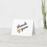 Gold Heart Simple Sincere Vielen Dank