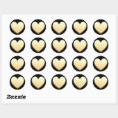Gold Heart Stickers (Blatt)