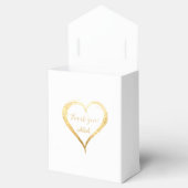 Gold Heart Vielen Dank Bridal Wedding Geschenkschachtel (Geöffnet)