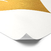 Gold Heart Wall Decor for Living Room Poster (Ecke)