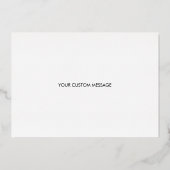 Gold Heart wirst du meine Bridesmaid sein Folieneinladung (Rückseite)