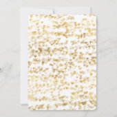 Gold Hearts Baby Dusche Einladung (Vorderseite)