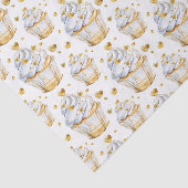 Gold Hearts Cupcakes Birthday Seidenpapier (Ausschnitt)