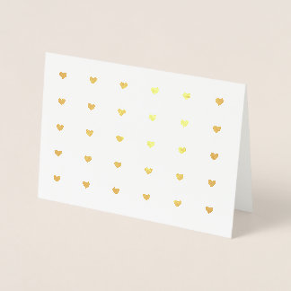 Gold Hearts Folienkarte
