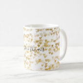 Gold Hearts Kaffeetasse (VorderseiteRechts)